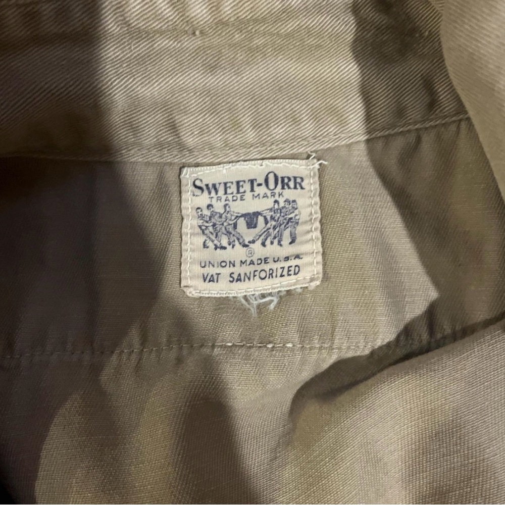Sweet-Orr Tan Button Up 1950s